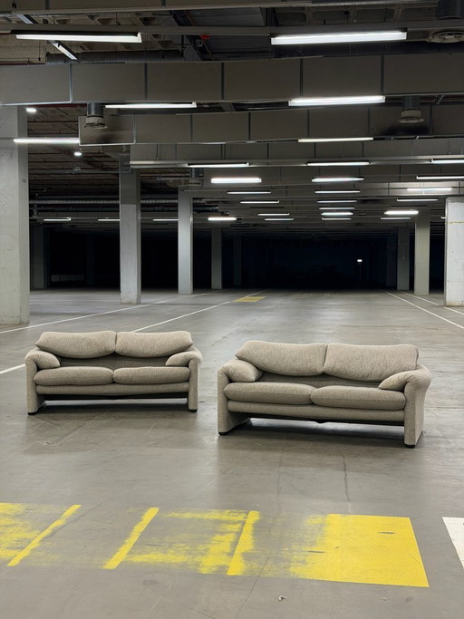 Sofá de 2 plazas Cassina Maralunga | 2 piezas | Shitake