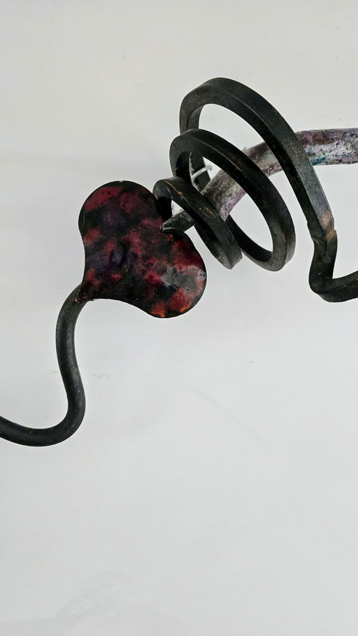 Beautiful metal artwork named, Heart Thief!