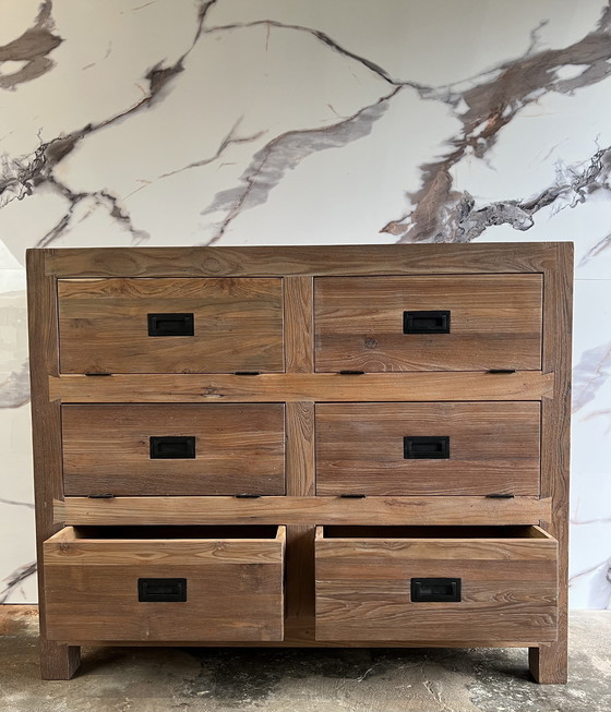 Image 1 of Teak Dressoir Robuust
