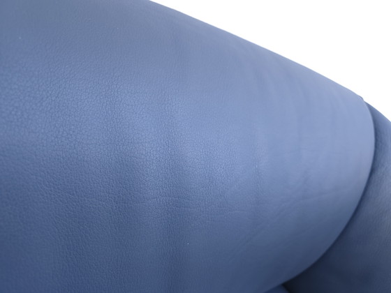 Image 1 of Divano di design in pelle grigio-blu De Sede DS 91