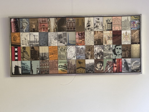 Hermosa imagen de Ámsterdam – kunst, Wood, Canvas
