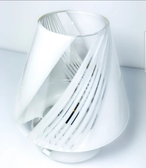 Image 1 of Sculptural Italian Swirl Table Lamp | 28 cm | Hand-blown Glass