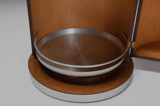 Image 1 of Set of Round Wooden Dry Bars by Mario Sabot, Italy 1970s