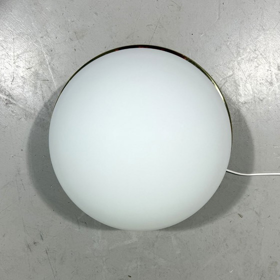 Image 1 of Glashütte Limburg ceiling lamp brass & satin glass