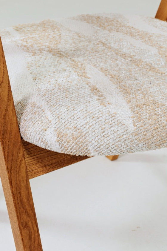 Image 1 of Sedia da ufficio in stile rustico in legno di quercia safari beige