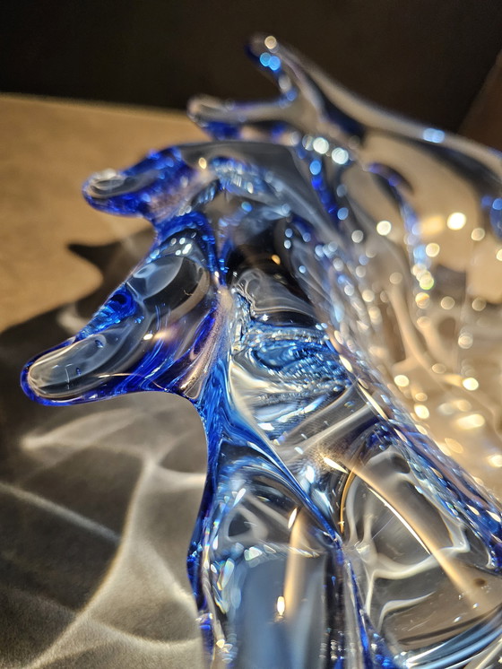 Image 1 of Unique Murano bowl in the shape of a leaf