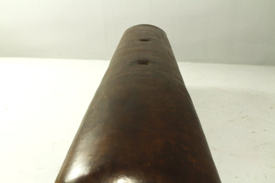 Image 1 of Panca da ginnastica vintage in pelle con maniglie, anni '40