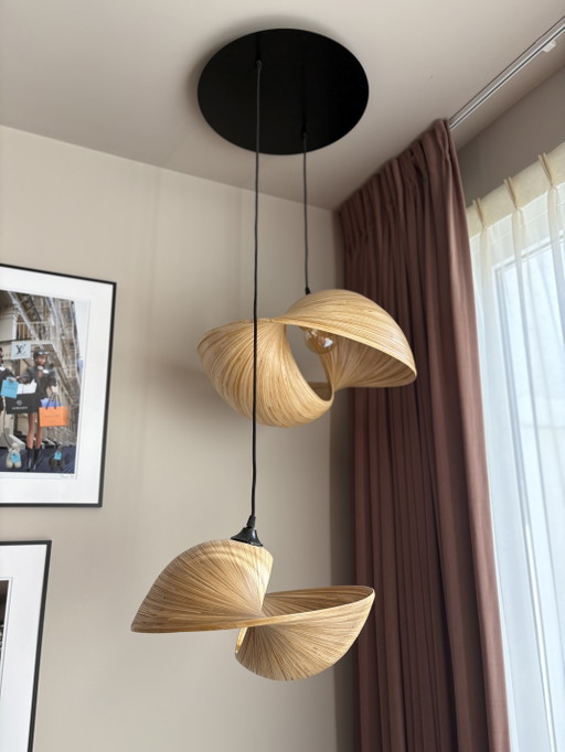 Valbonne pendant lamp (Duran Interiors) – hanglampen, Metal, Wood
