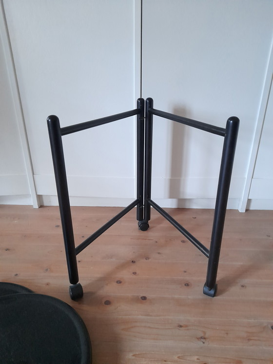 Image 1 of Desserte danoise pliable double plateau 1980s