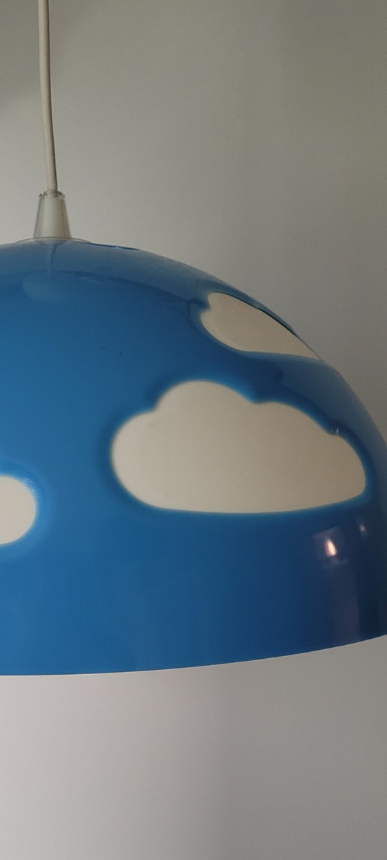 Image 1 of Ikea Skojig cloudlamp blue / wolkenlamp plafondlamp blauw