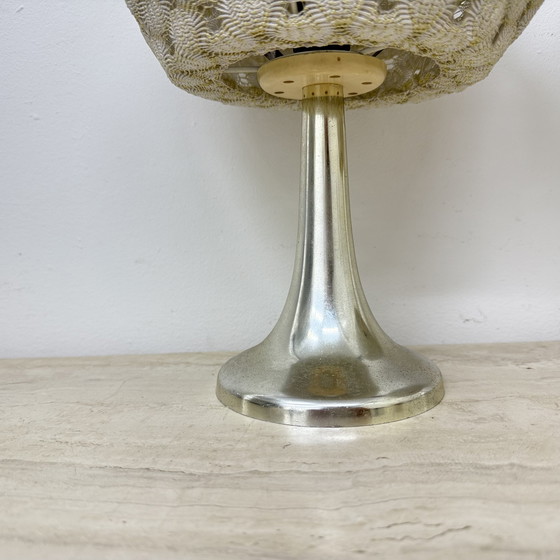 Image 1 of Set of 2 Aro leuchte table lamps with fabric shade , 1970s