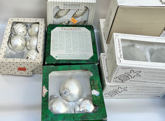 Image 1 of 🎄 Large vintage Christmas tree baubles – Inge-Glas, Krebs & Sohn, Tradition