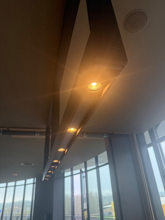 Image 1 of Design lamp Kreon black leather