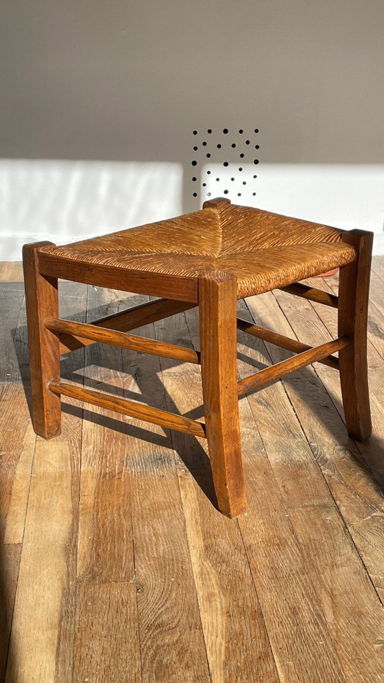 Image 1 of Tabouret paille esprit campagne