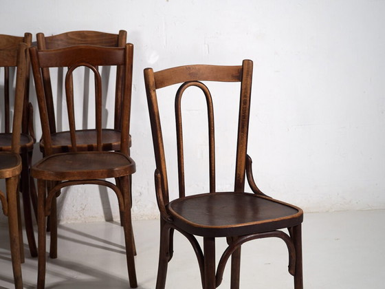 Chaises de salle à manger antiques (c.1920). Lot de 6 pièces #2 (photo 16 of 40)