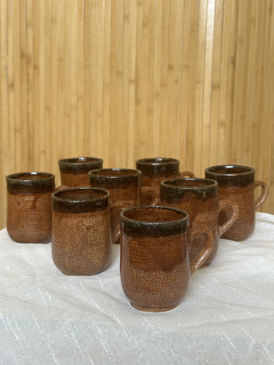 Image 1 of Set di 8 tazze da caffè in ceramica vintage di Carry Heesen