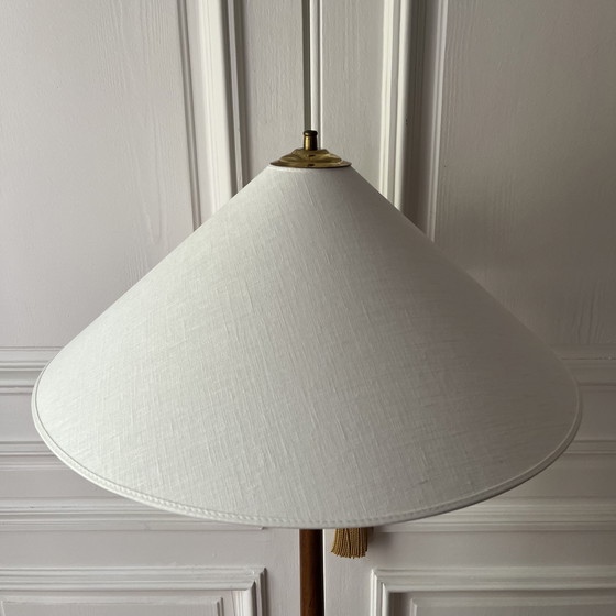 Image 1 of Vintage Scandinavian floor lamp in teak and brass, Tranås Stilarmatur, Sweden, 1960s
