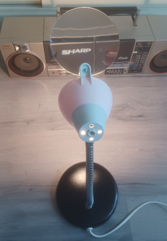 Vintage Big Eye Lamp USA Magnifying Lamp with Bendable Neck – Desk lamps, Metal, Plastic (photo 5 of 6)
