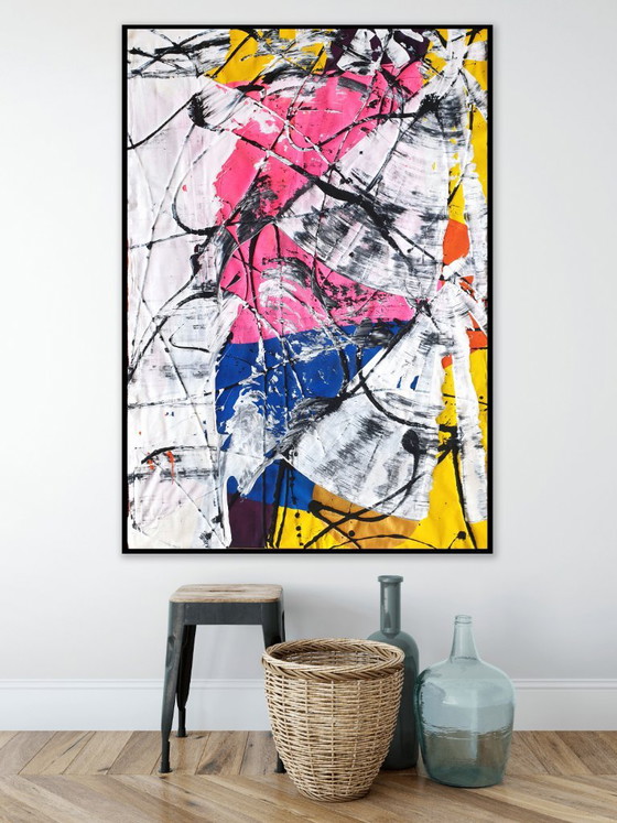 Jürgen Angeler - El bailarín rosa - XXL – Pinturas y dibujos, Canvas (photo 9 of 23)