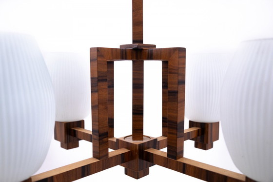 Image 1 of Art-Déco-Kronleuchter aus den 1940er Jahren, Polen.