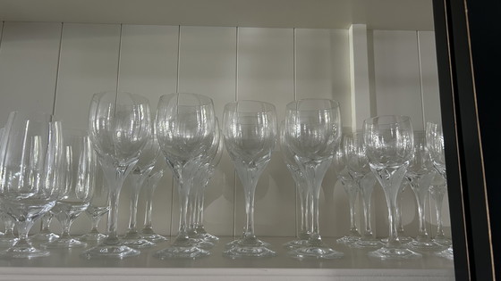 Image 1 of Beautiful Schott Zwiesel La Fleur crystal glass dinnerware