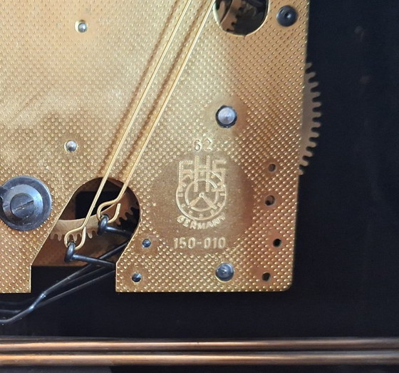 Image 1 of Vintage Art Deco Table Clock, Franz Hermle, Hald 1960s