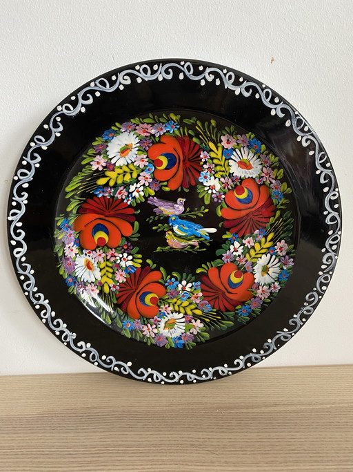 Ukrainian Petrykivka folk plate