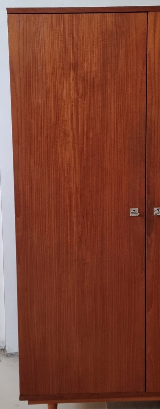 Mid Century Kleiderschrank, Kleiderschränke, Holz, Braun (Foto 5 von 15)