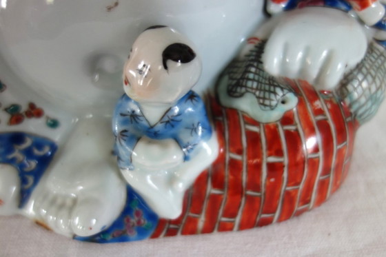 Lachende Buddha-Figur, chinesisches Porzellan, frühes 20. Jahrhundert – Dekorative Objekte, Porcelain (photo 11 of 16)