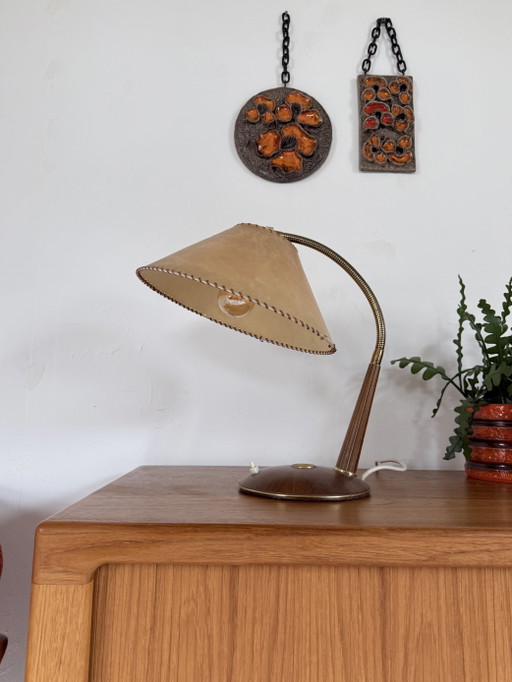 Vintage Table Lamp Model No. 31, Temde Leuchten '60 – tafellampen, Wood, Metal (photo 2 of 12)