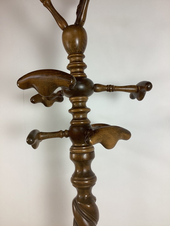 Image 1 of Appendiabiti antico vintage in legno tornito