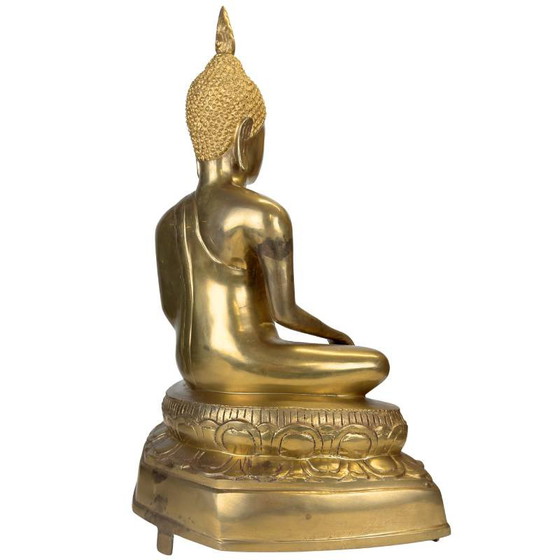 Buda tailandés antiguo – Período Rama V – Bronce dorado al fuego (54cm) – Esculturas (photo 6 of 17)