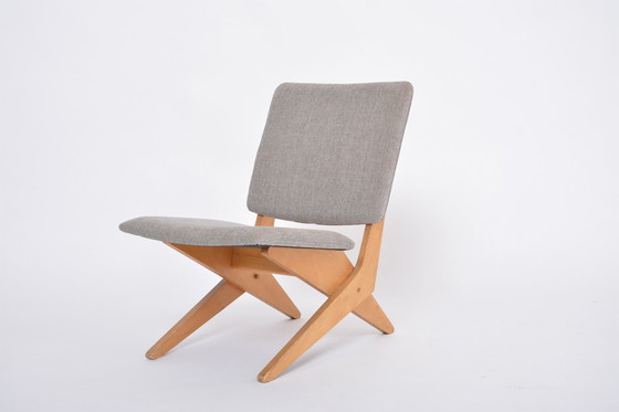 Image 1 of Dutch Mid-Century Modern FB18 Scissor Chair by Jan Van Grunsven for UMS Pastoe