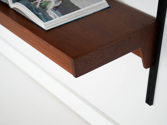 Image 1 of Teak modular shelving unit, Danish design, 1960s, designer: Kai Kristiansen, manufacturer: FM Møbler