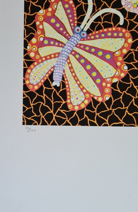 Image 1 of D'après Yayoi Kusama, Papillons, Lithographie, années 1990