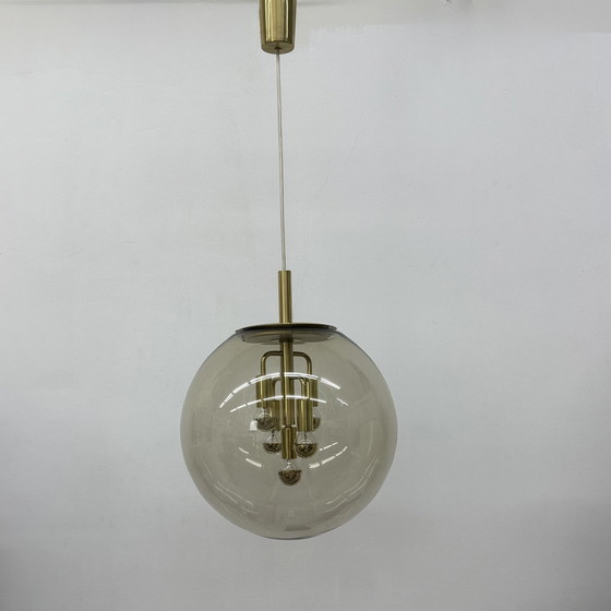 Image 1 of Doria Leuchten globe glass hanging lamp , 1970s