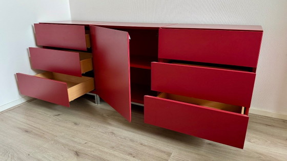 Pastoe Vision 90 - Credenza Originale Rossa a 3 Moduli – Credenze, Metal (photo 3 of 10)