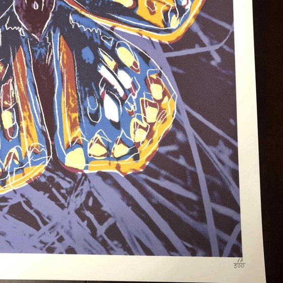 1990s After Andy Warhol "Butterfly" Lithograph – Lithographs & prints, Paper (photo 5 of 11)