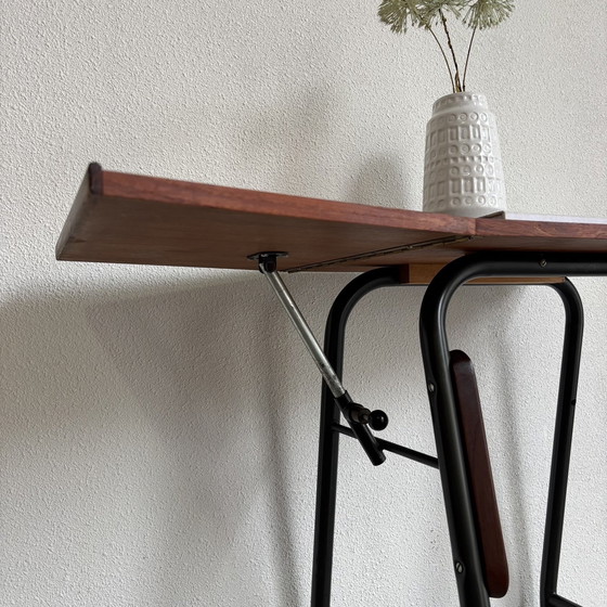 Image 1 of Vintage Deens schrijfmachine tafel - sidetable teak