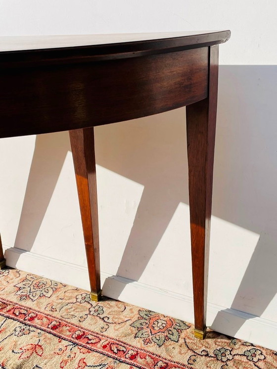 Image 1 of Console ' halve maan ' * Antiek XIX eeuw * Empire-stijl