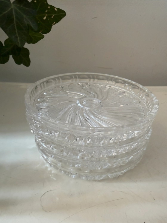 Set di 4 sottobicchieri in cristallo – Accessori da tavola, Crystal, Vintage (photo 2 of 3)
