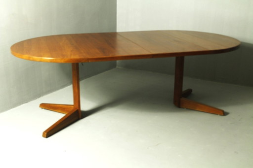 Danish Teak Extendable Dining Table, 1980s