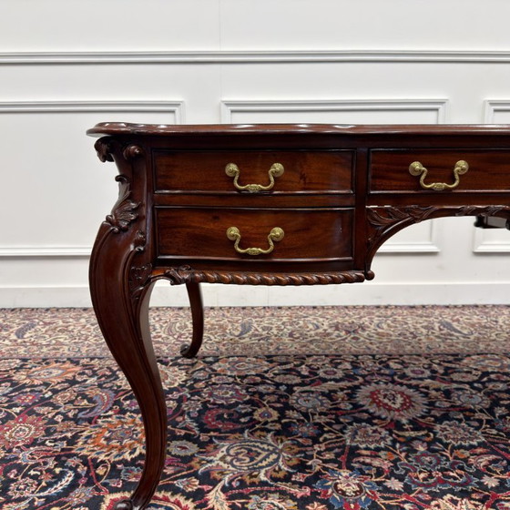 Scrivania Classica Antica Inglese – Scrivanie, Leather, Wood (photo 12 of 22)