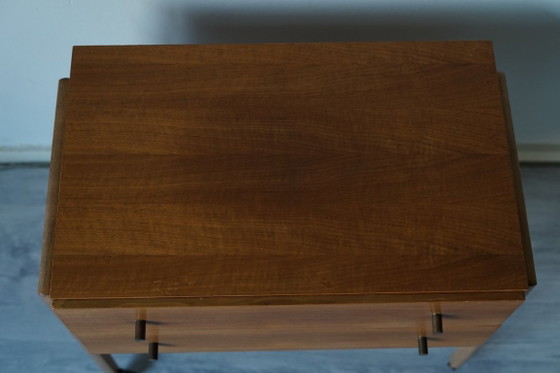 Vintage Sewing Cabinet 60s | Mid-Century | Scandinavian Design, Chest of drawers, Wood, Brown (photo 5 of 9)