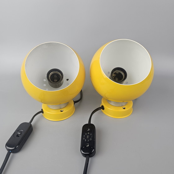 Image 1 of Set Of 2 Vintage Italian Table Lamps - Goffredo Reggiani For Lampadari Reggiani - Model "Despositato" - 1960s/70s