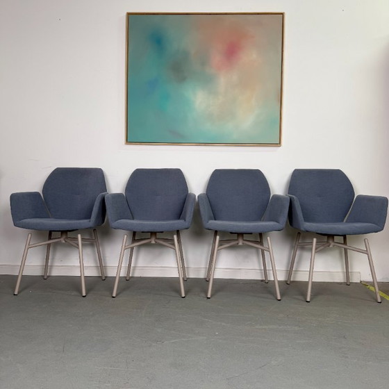 Image 1 of 4x Mood 95 fauteuil in Mystic Jeans van Mobitec