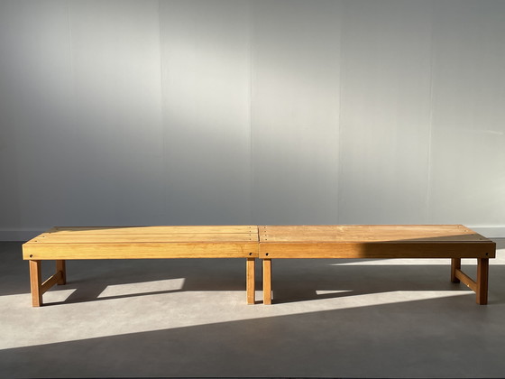 Image 1 of 2 x Rastad & Relling vintage houten bankjes