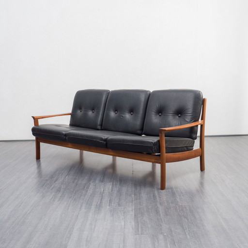 Divano in pelle vintage in stile scandinavo