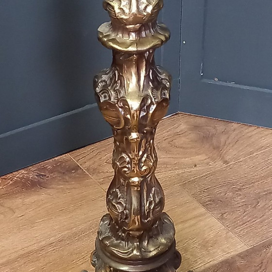 Image 1 of Lámpara de pie francesa barroca de bronce (1920-1930)