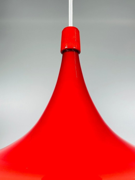 Image 1 of Plafonnier UFO des années 60-70, lampe suspendue en verre de Doria Leuchten, Space Age